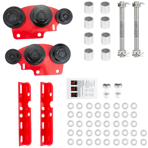 1 Ton I Beam Manual Trolley With Geared Push Operation For Overhead Hoist Heavy Duty 6 Wheel Wide Flange Track Smooth Rolling And Secure Lock Nut Compatible With PA600 PA700 PA800 PA900 PA1000 components