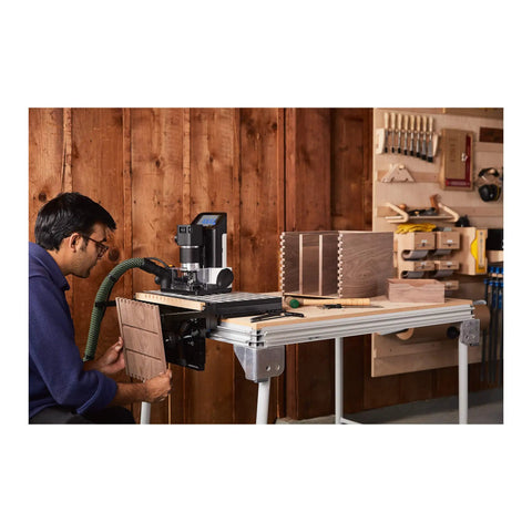 Game Changer Benchtop Fixturing Station For Precise Repeatable Workholding With An Easily Adjustable Shelf For Small Or Irregular Pieces And Intuitive Indexing Pins For Quick Alignment And Reliable Registration On Every Cut, wood piece clamped on benchtop