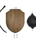 Antler Display Kit In Weathered Brown Pine Ready To Hang Deer Mount For Whitetail And Mule Deer Antlers Includes Full Hardware Pack And Instructions Rustic Weathered Finish Measures About 10 Inches By 8 Inches By Two And A Half Inches.