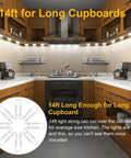 Adhesive LED Light Strip Kit For Display Cases, 14Ft Flexible Jewelry Showcase Lighting with dimmable bright white 6000K in kitchen cupboards