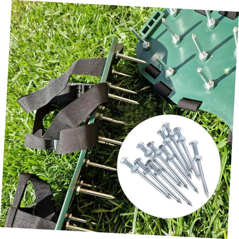 Heavy Duty Lawn Aerator Shoes With 10 Metal Spikes for Grass Replacement Pegs for Lawn Care on grass