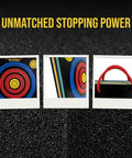 High Density XPE Foam Archery Target 20 Inch Square For Recurve And Compound Bow Practice close-up of scoring rings and handle