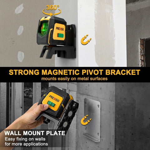 Laser Level With Tripod And Plumb Dots 100 Ft Green Laser Self Leveling Kit With Magnetic Base for wall mounting