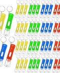 Pocket Sized LED Flashlights Pack Of 50 Ultra Compact 2.55 Inch Plastic Lights for emergencies, colorful keychain design