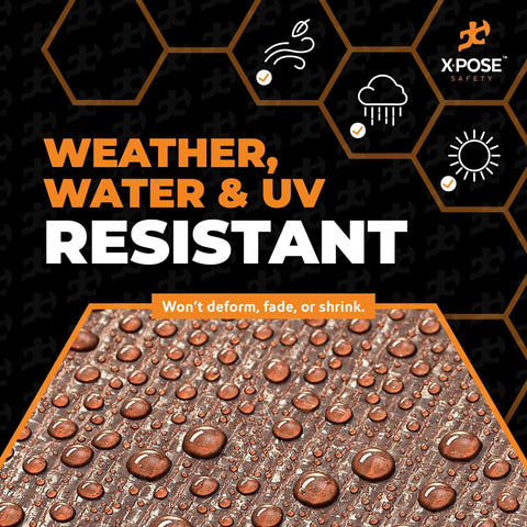 6 X 8 Foot Heavy Duty Brown Poly Tarp Cover Built Tough, 16 Mil Thick, Waterproof And UV Resistant Tarpaulin with Water Droplets