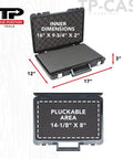 Universal Hard Carrying Case with Premium Kaizen Pick and Pluck Foam for Electronics Cameras Tools and Testing Gear open view