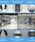 2 Car Garage Door Screen 16x7 Feet Upgraded Pet Mesh Magnetic Closure Heavy Duty shown installed on garage