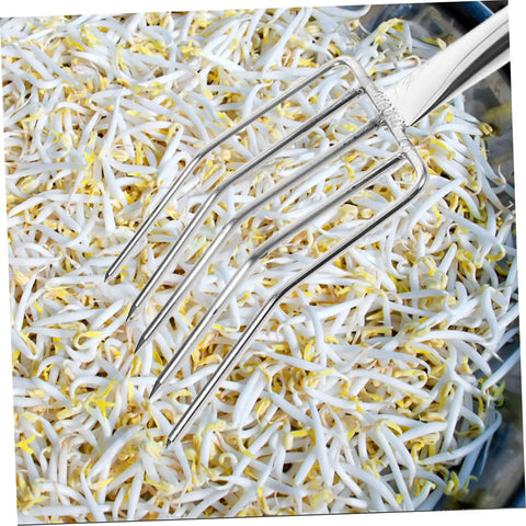 Bean Sprout Garden Tool Stainless Steel Scoop Fork Trowel Hand Shovel with sprouts for digging and transplanting