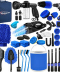 45 Piece Car Detailing Kit Beast With Pro Brush Set for interior and exterior cleaning includes vacuum, foam gun, bucket.