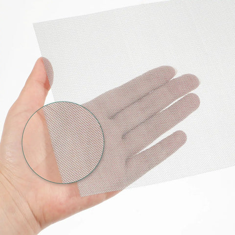 5 Pack Stainless Steel Welding Mesh For Thermoplastic Repairs, reinforcing wire screen held in hand, 5.9 x 7.9 inches