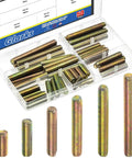 Beefy M8 Fully Threaded Rod Kit In Six Lengths 20 30 40 50 60 70mm Zinc Plated Carbon Steel with storage box