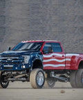 Front Sway Bar For Six Inch Lift Kit With Extended Link Beefed Up 4WD Performance Fits Avalanche Silverado Tahoe Sierra Ram 1500 F150 Hummer 2001 2018 USA Made Bushings on lifted Ford truck
