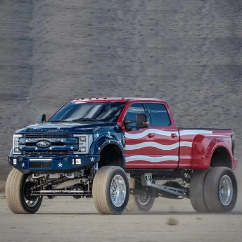 Front Sway Bar For Six Inch Lift Kit With Extended Link Beefed Up 4WD Performance Fits Avalanche Silverado Tahoe Sierra Ram 1500 F150 Hummer 2001 2018 USA Made Bushings on lifted Ford truck