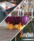 Various lifting setups using 2 Pcs Eye Bolt M10 X 19 Universal Swivel Hoist Rings 360 Degree Rotation 0.6 Ton Max Load Alloy Steel.