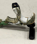 360 Degree Rotatable Thumb Release For Compound Bow Archery Trigger Release With Automatic Jaw Closure CAMO Finish displayed