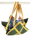 Heavy Duty Canvas Cargo Lifting Pad Net 3.28 Ft Square With Reinforced Handle lifting water bottles on rod