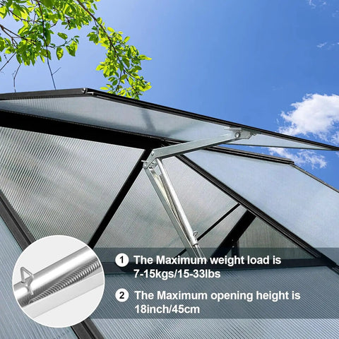 Solar Heat Sensitive Greenhouse Vent Opener Automatic Roof And Window Opener For No Fuss Ventilation No Electricity Needed Up To 15 Lb Load Garden Tool Kit 1 Piece