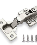 Full Overlay European Soft Close Cabinet Hinges for Kitchen Cabinets 30 Pieces 105 Degree Frameless Concealed Door Hinge with screws