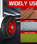 8 Inch Gate Wheel For Round Tube Gates From 1 5 8 Inch To 2 1 2 Inch Heavy Duty Caster Supports up to 300 Lb on various terrains