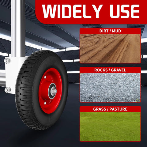 8 Inch Gate Wheel For Round Tube Gates From 1 5 8 Inch To 2 1 2 Inch Heavy Duty Caster Supports up to 300 Lb on various terrains