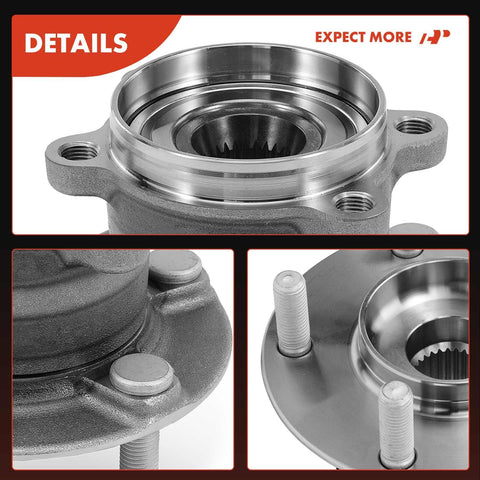 Close-up of Rear Wheel Bearing And Hub Assembly For Mazda CX 9 AWD 2016 2017 2018 2019 2020 2021 2022 2023 5 Lug.