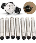 7 Piece Watch Crown Winder Tool Set 3.0 To 7.0mm Easy Mechanical Winding For Small Crowns Watch Repair Kit showing tools and watch
