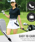 Golfer with Pro Golf Club Brush Cleaner With Heavy Duty Retractable Clamp And Squeeze Bottle For 4 Oz Water