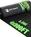 Front view of Heavy Duty Weed Barrier Fabric 4 Ft By 300 Ft Ground Cover For Garden And Lawn, Woven Landscape Fabric Mat.