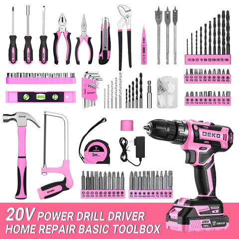 20V Cordless Drill Kit With Driver And Tool Box Battery Included For DIY Projects Home Renovations And Quick Fixes Compact