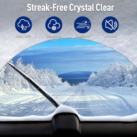 Rear Wiper Arm Blade Set For Mercedes Benz GLE 2016 2017 2018 2019 Replacement Wiper Kit in winter conditions on back window