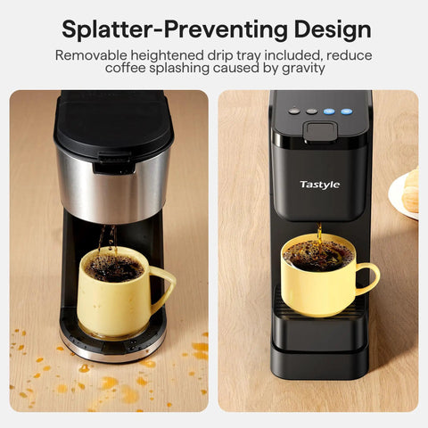 All In One Compact Coffee Maker For K Cup Pods Ground Coffee And Tea Leaves Brews Dope Hot Bold And Over Ice In 6 To 16 Oz