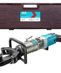 Anbull 7/8 Inch Electric Hydraulic Rebar Bender 1200W Portable Steel Bar Bending Tool For Concrete with case, close-up view.
