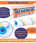 4 Inch Top Notch Microfiber Paint Roller Covers For All Surfaces, Pro Grade 3/8 Inch Nap, Bulk Refills Pack Of 200, close-up view