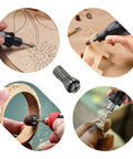 4 Pack Die Grinder Collet Set 3mm Precision Chuck Adapters For 1 Eighth Inch Arbors Shanks Rugged Pro Grade Carbon Steel Tool Kit Great For Mold Making Routers And Other Grinders, carbon steel collet used for wood carving and sanding