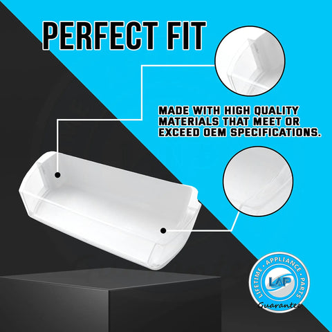 Right Door Bin Assembly Guard for Samsung Refrigerator DA63-02832A Compatible With DA97-03290A AP4170697 PS4171845 16.75 Wide 6.75 Deep 3.75 High Easy Install Durable Lifetime Replacement Part