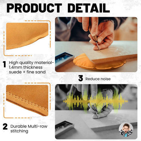 Heavy Duty Suede Leather Sandbag With Fine Grain Sand Fill 10 Inch Round Stamping Cushion Tough As Nails Base For Jewelry Casting And Leather Embossing Your New Favorite Go To Station