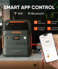 Your Go To Portable Power Station 2000 Series 2042Wh LiFePO4 Backup Generator With 2200W Output USB C PD 100W Fast Charge shown with app control