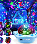 Star Projector Night Light For Kids With 6 Films And 78 Lighting Modes Rechargeable Ceiling Projector 360 Degree Rotation