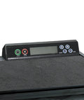 No Sweat Premium Electric Food Dehydrator With Clear Viewing Door and Five Stackable Trays features digital timer control panel.