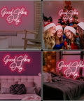 Good Vibes Only LED Neon Sign Light Wall Art For Home Pub Club Party Christmas Decor over couches and party setting