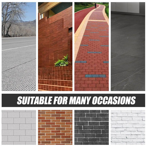 Professional Grade Masonry Mortar Bags 3 Pack Featuring Heavy Duty PVC Body and Rugged Stainless Steel Tips shown in various surface applications.