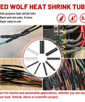 Adhesive-Lined Heat Shrink Tubing Kit Marine Grade 320 Pieces 3 To 1 Shrink Ratio Waterproof Electrical Wire Insulation