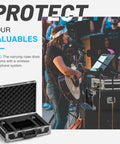 Rugged Aluminum Alloy Carrying Case Workhorse With Dual Layer Customizable Foam For Wireless Microphone Systems and Camera Gear Transport