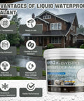 Rock Solid Waterproof Sealant 70 Oz Crystal Clear Leak Stopping Coating Kit With Brushes And Gloves For Indoor Outdoor Walls Roofs And Concrete Zero Hassle Simple Diy Repair in rainy scene with product advantages.