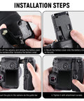 Installation steps for Battery Grip Upgrade For BG R10 For Canon EOS R5 R5C R6 R6 Mark II Mirrorless Cameras Runs On LP E6 Series Batteries