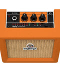 Crush Mini 3 Watt Guitar Amp Combo With Volume Shape And Gain Controls, Portable Practice Amp With Silent Headphone Output, Easily Switch To A Full Amp When You Plug In A Cab For Gig Worthy Tone, top view showcasing controls