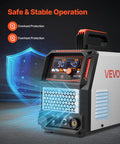 50A Non Touch Pilot Arc Plasma Cutter With Dual Voltage 110V 220V, Digital Display, IGBT Inverter, 2T 4T Cut Modes