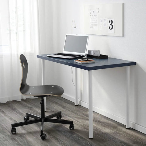 Desk with white 28 Inch Adjustable Metal Furniture Leg Set White For Coffee Tables Desks Benches And Countertops 4 Pack