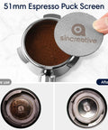 51mm Bottomless Espresso Portafilter With Three Ear Design Pro Grade Build Includes Double Cup Filter Basket And Puck Screen