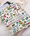 Geocache Tote Bag For Cachers And Outdoor Lovers Great Gift For Geocachers Who Live For The Hunt Durable Canvas With Design